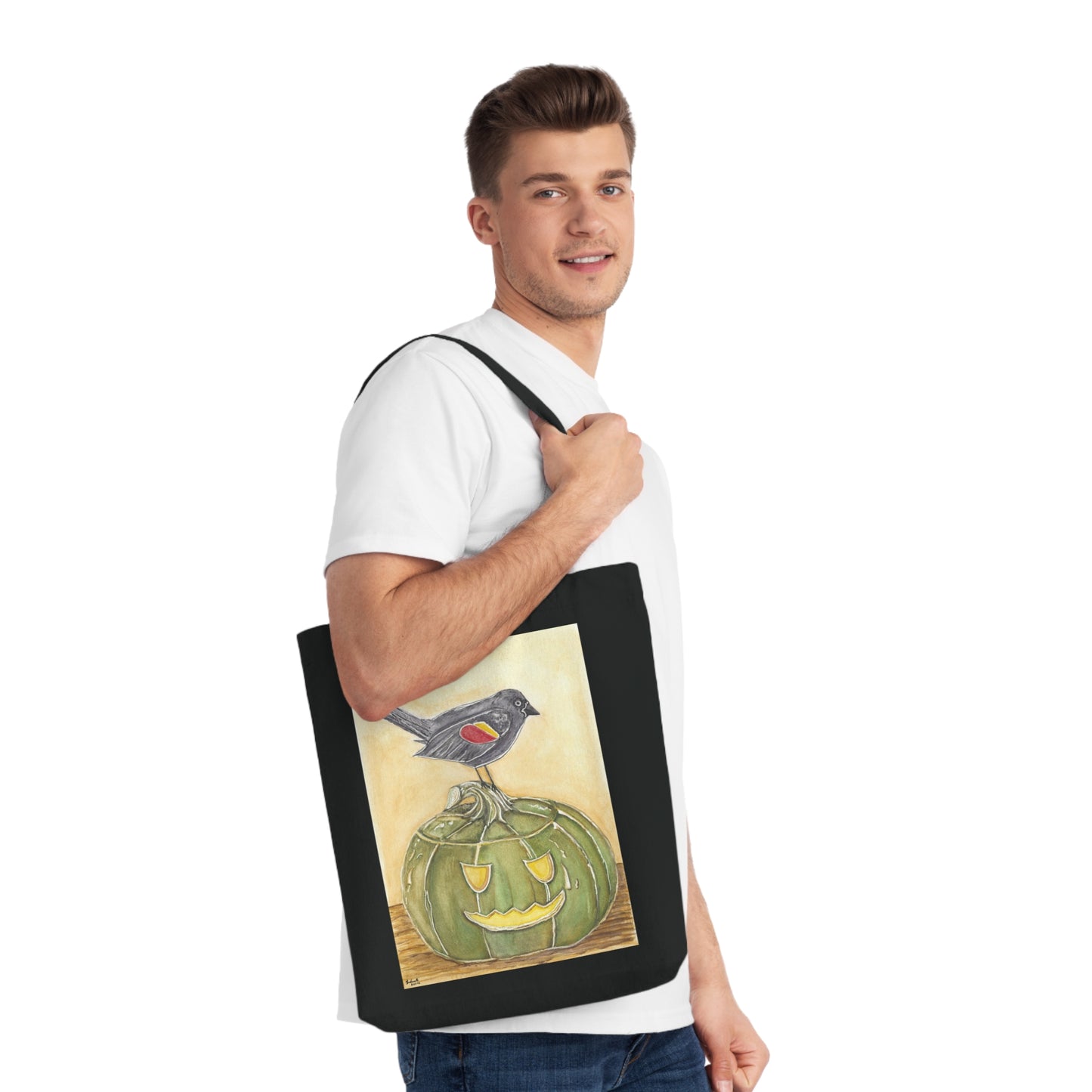 Jack and Black the imperfectly perfect pair. Woven Tote Bag