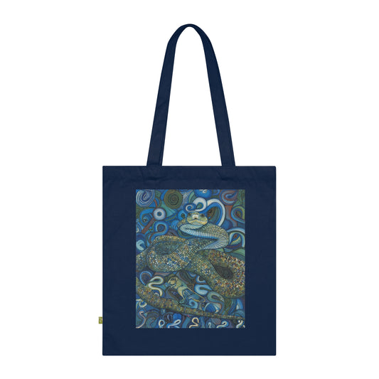 Infinity 8 serpent of good fortune, Organic Cotton Tote Bag