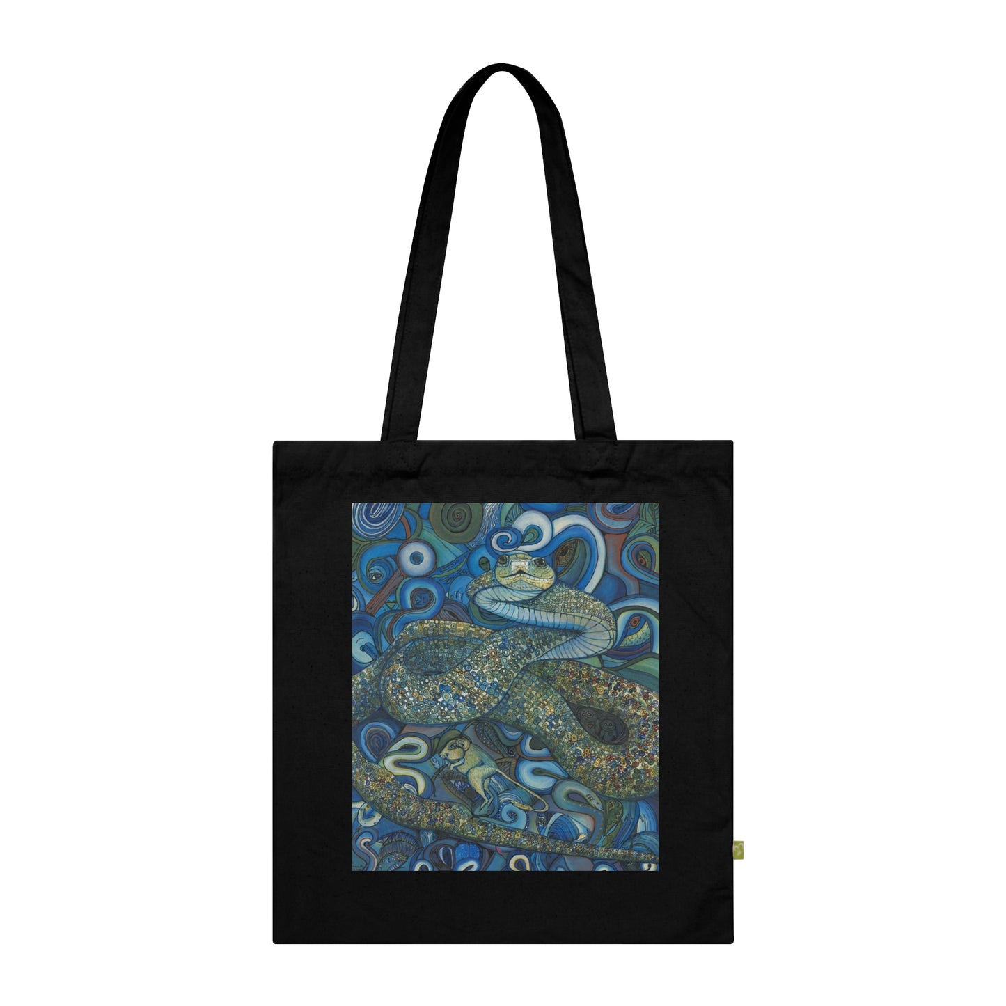 Infinity 8 serpent of good fortune, Organic Cotton Tote Bag
